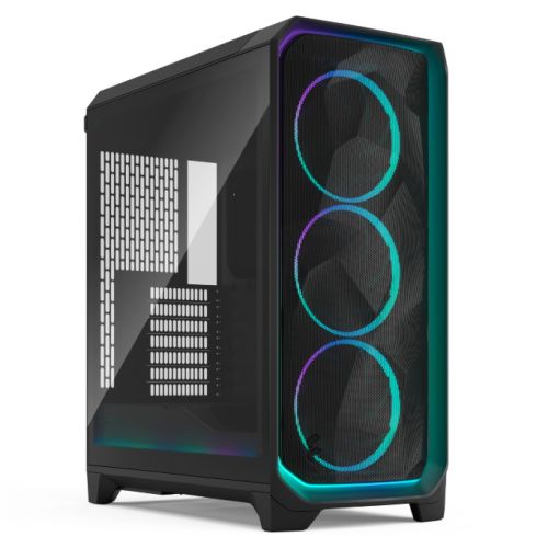 Fractal Design Meshify 3 Ambience Pro RGB (Black TG Light) Gaming Case w/ Light Tint Window, E-ATX, Mesh Front, 3x RGB Fans, Adjust Pro Hub, USB-C 20Gbps Fractal Design Meshify 3 Ambience Pro RGB (Black TG Light) Gaming Case w/ Light Tint Window, E-ATX, Mesh Front, 3x RGB Fans, Adjust Pro Hub, USB-C 20Gbps